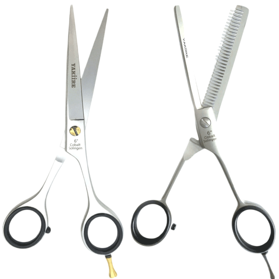 Yakiire Solingen 6" Makas 6inc Ara Makası Set Kuaför Berber Makası Yakiire Solingen 6" Makas 6inc Ara Makası Set Kuaför Berber Makası